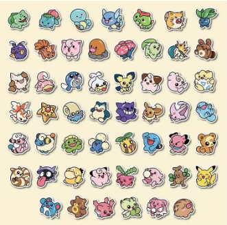 Pegatinas pokémon