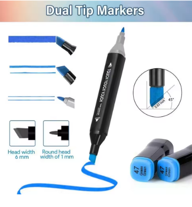 Rotuladores permanentes de doble punta